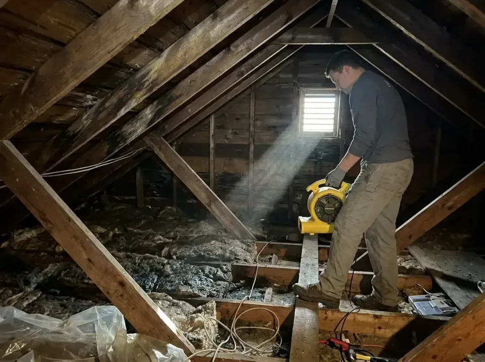 attic-water-damage-drying-proc-007 — frequently asked questions, Emergency Water Extraction & 24/7 Flood Response in Orland…
